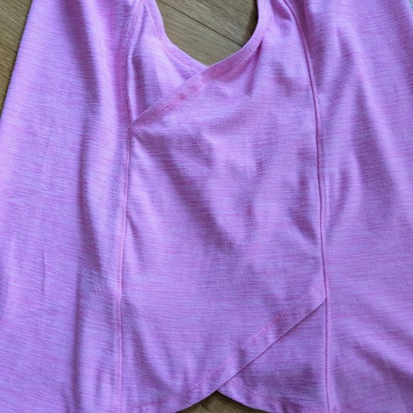 2 Old Navy Active Exercise Tank - Pink & Black - Girl's Size 14/16 - Picture 3 of 9